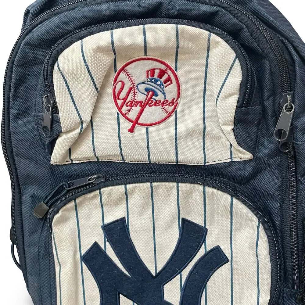 New York Yankees Concept One Backpack Navy Blue Pinstripe MLB Sports Travel Bag